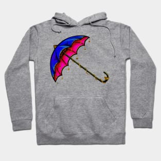 Blue & Pink Umbrella Hoodie